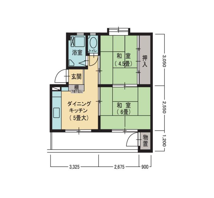 10号棟31号室 間取り