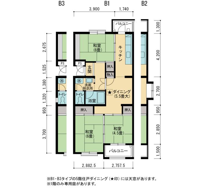 4号棟303号室 間取り