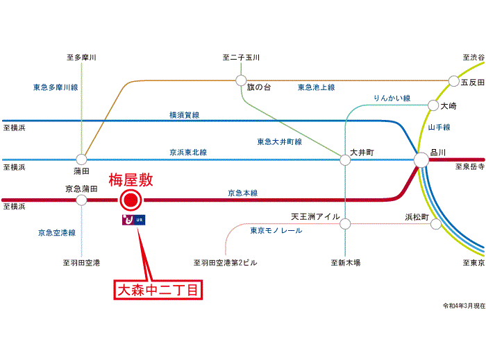 apartment 大田区大森中2-2-1

住棟配置図