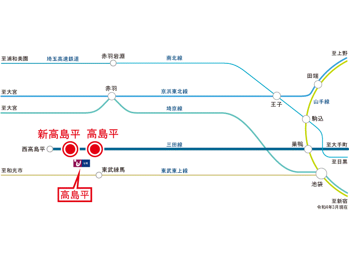 apartment 板橋区高島平2ほか

住棟配置図