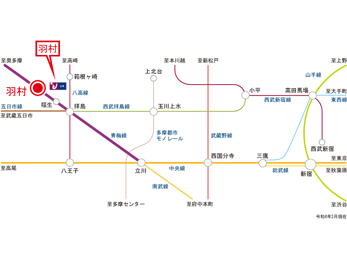 apartment 羽村市富士見平1-18ほか

住棟配置図