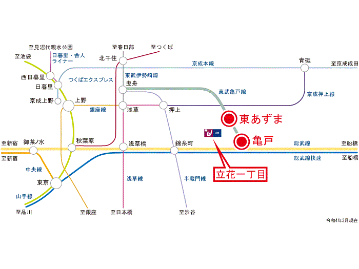 apartment 墨田区立花1-26ほか

住棟配置図