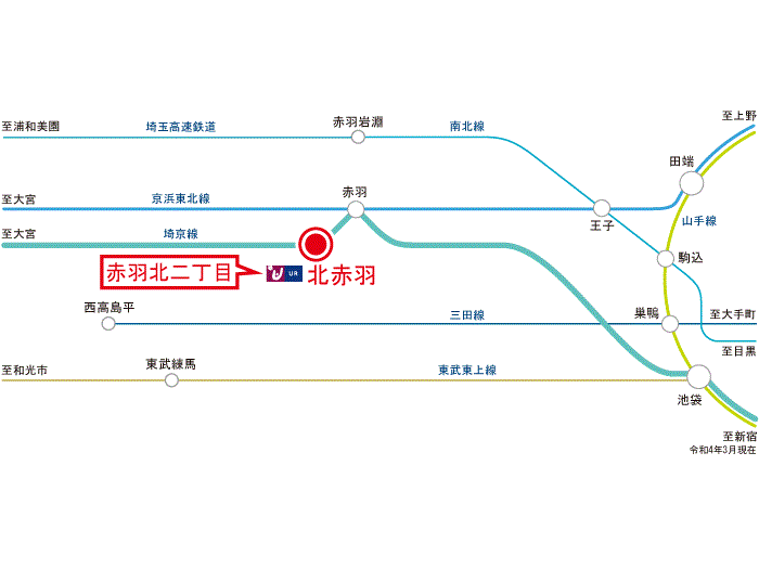 apartment 北区赤羽北2-15

住棟配置図