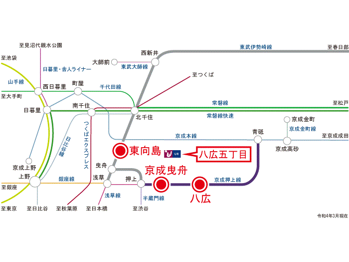 apartment 墨田区八広5-7

住棟配置図