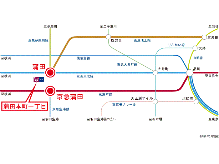 apartment 大田区蒲田本町1-1

住棟配置図