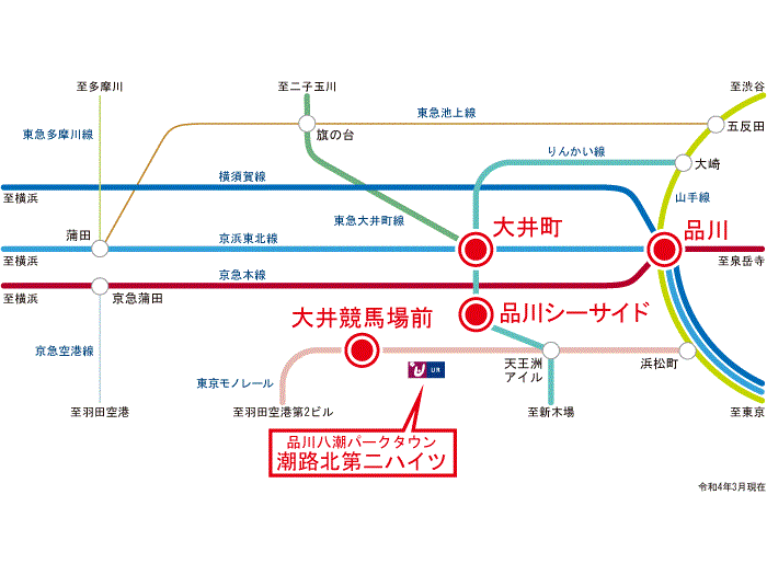 apartment 品川区八潮5-3

住棟配置図
