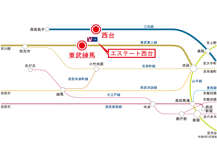 apartment 板橋区西台4-8-20

住棟配置図