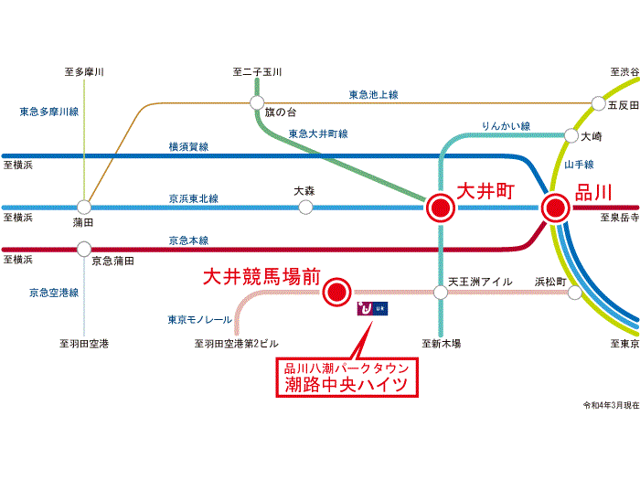 apartment 品川区八潮5-5

住棟配置図