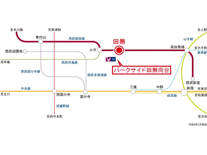 apartment 西東京市向台町5-4-1

住棟配置図