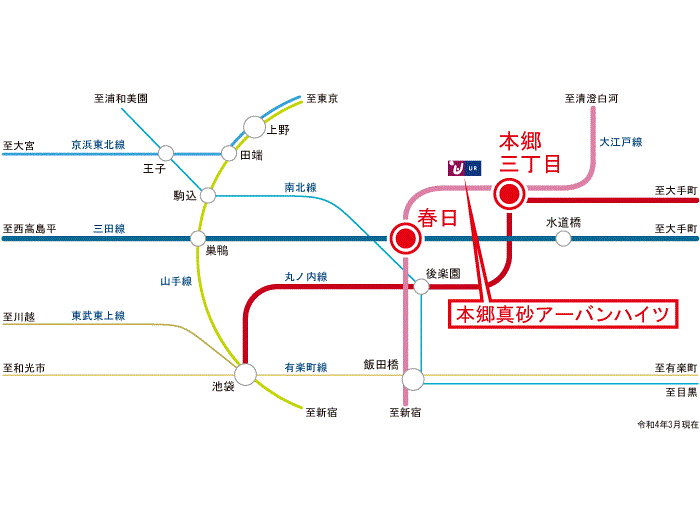 apartment 文京区本郷4-8-3

住棟配置図