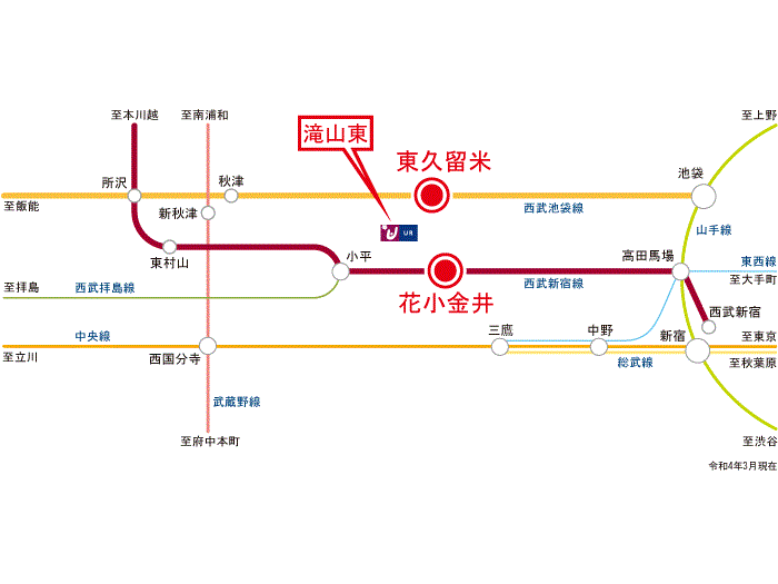 apartment 東久留米市滝山6-1-2

住棟配置図