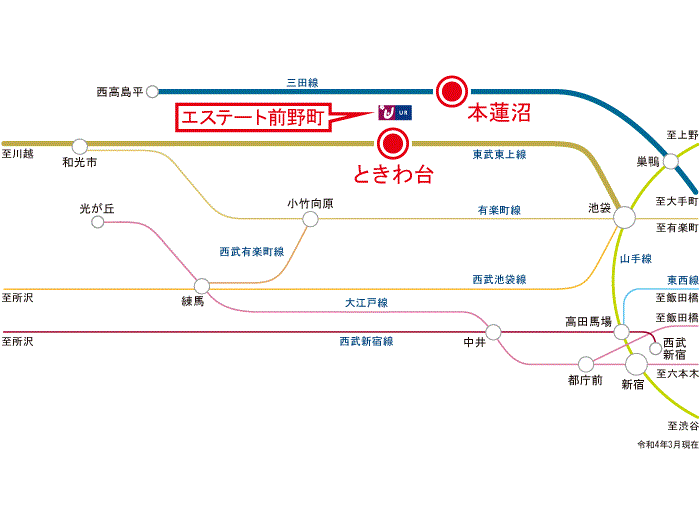 apartment 板橋区前野町2-1

住棟配置図