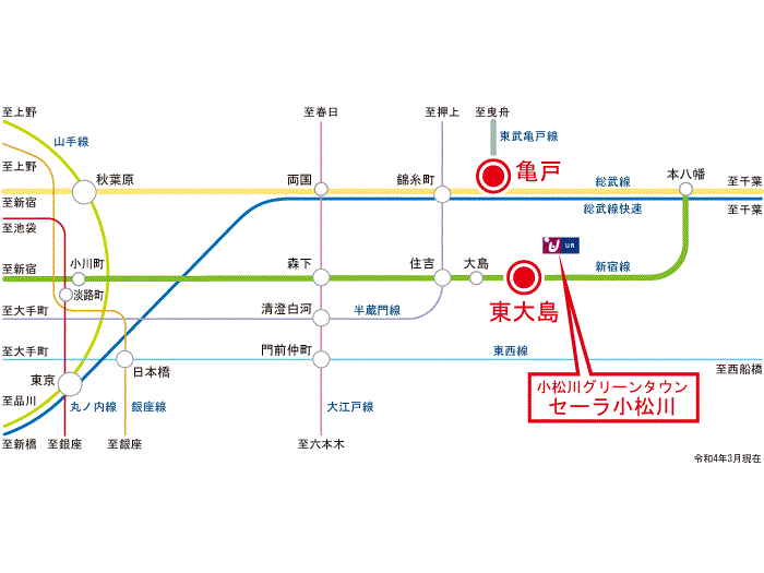 apartment 江戸川区小松川1-5

住棟配置図
