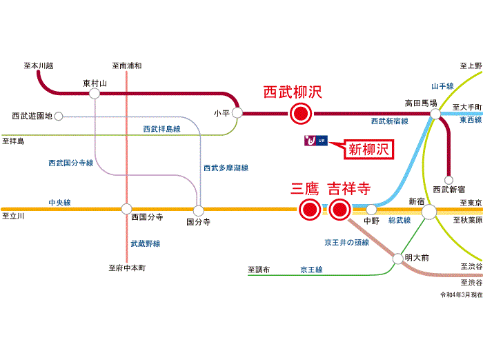 apartment 西東京市柳沢3-4

住棟配置図