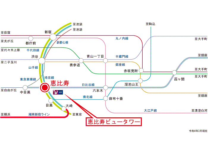 apartment 目黒区三田1-4-4

住棟配置図