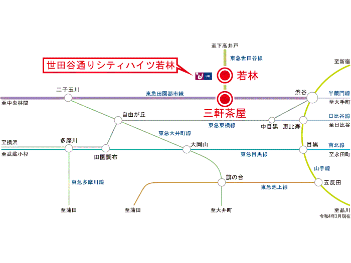 apartment 世田谷区若林3-10-1

住棟配置図