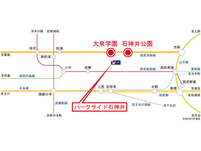 apartment 練馬区石神井台3-26 ほか

住棟配置図