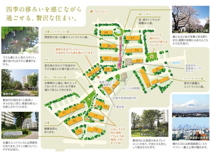 apartment 西東京市富士町1-7

住棟配置図