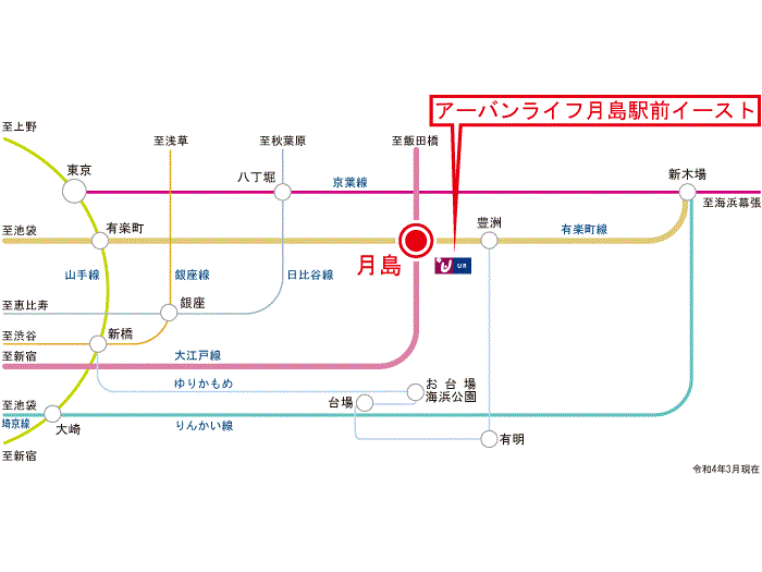 apartment 中央区月島2-1-1

住棟配置図