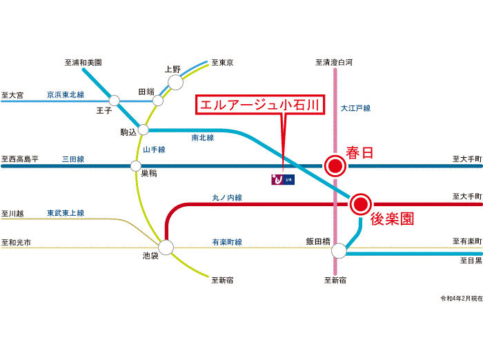 apartment 文京区小石川1-17-1

住棟配置図
