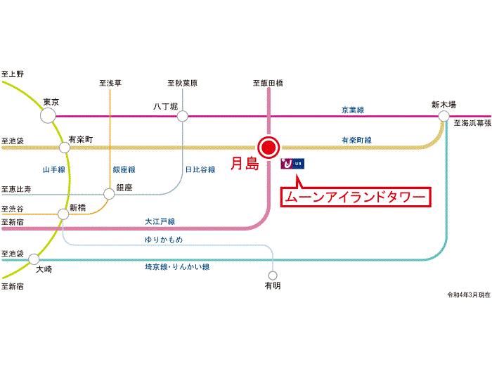 apartment 中央区月島2-10-1

住棟配置図