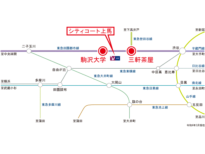 apartment 世田谷区上馬1-1-2

住棟配置図