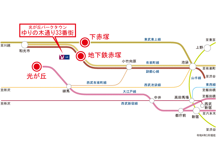 apartment 板橋区赤塚新町3-33

住棟配置図