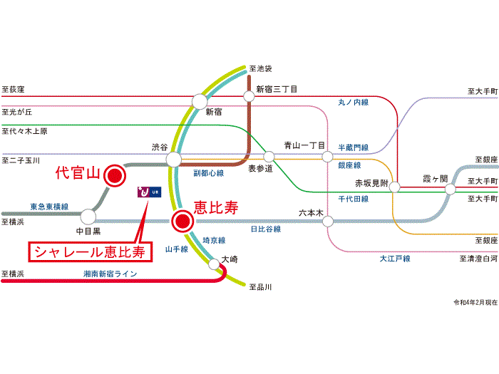 apartment 渋谷区恵比寿西2-8-1

住棟配置図