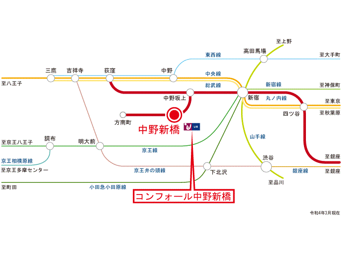 apartment 中野区弥生町3-6-12

住棟配置図