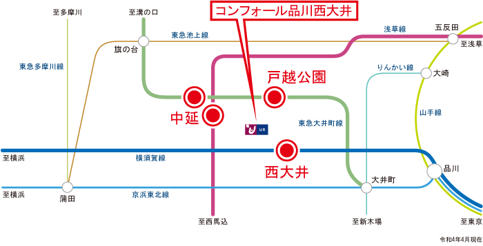 apartment 品川区二葉4-13-14

住棟配置図