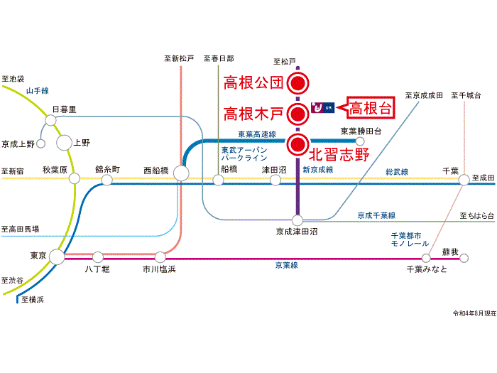 apartment 船橋市高根台3-2ほか

住棟配置図