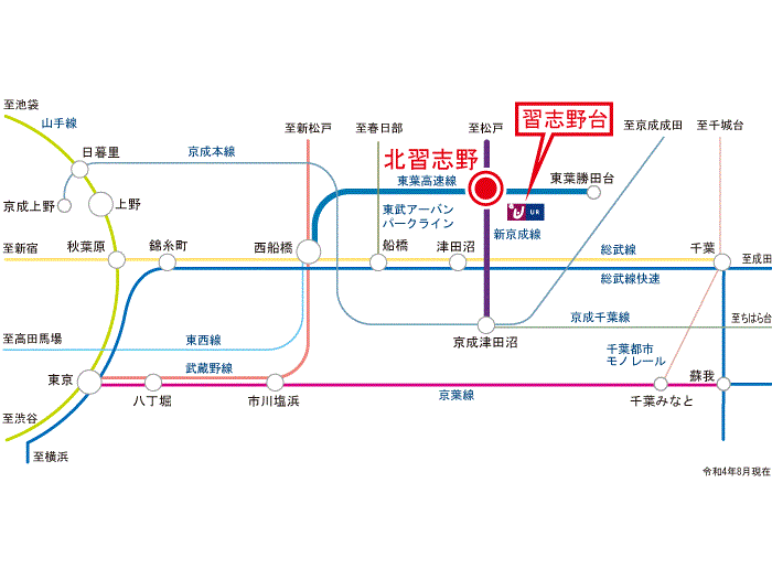apartment 船橋市習志野台3-5ほか

住棟配置図