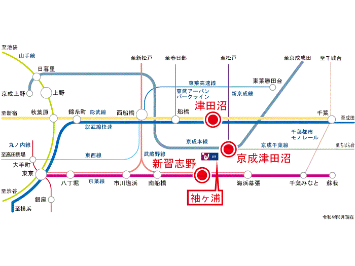 apartment 習志野市袖ケ浦2ほか

住棟配置図