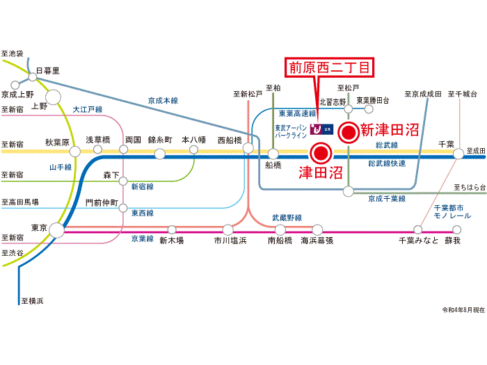 apartment 船橋市前原西2-39-8

住棟配置図