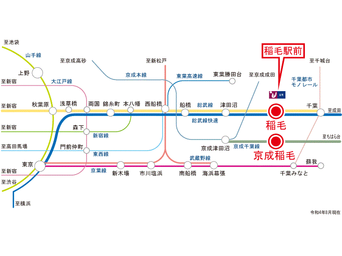 apartment 千葉市稲毛区小仲台2-6-1

住棟配置図
