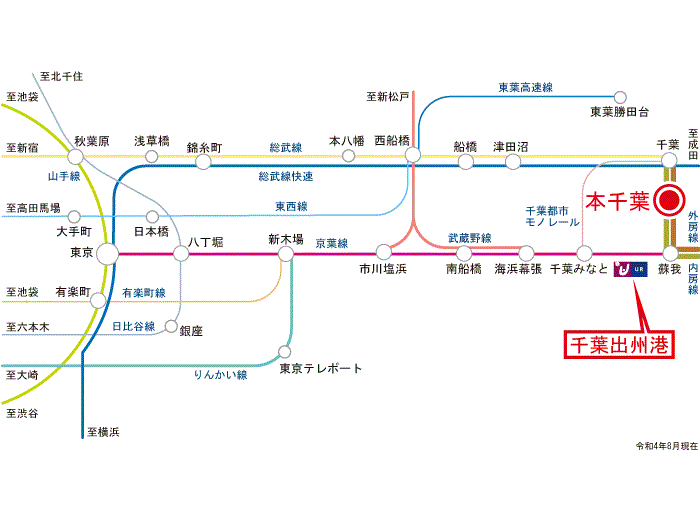 apartment 千葉市中央区出洲港７

住棟配置図