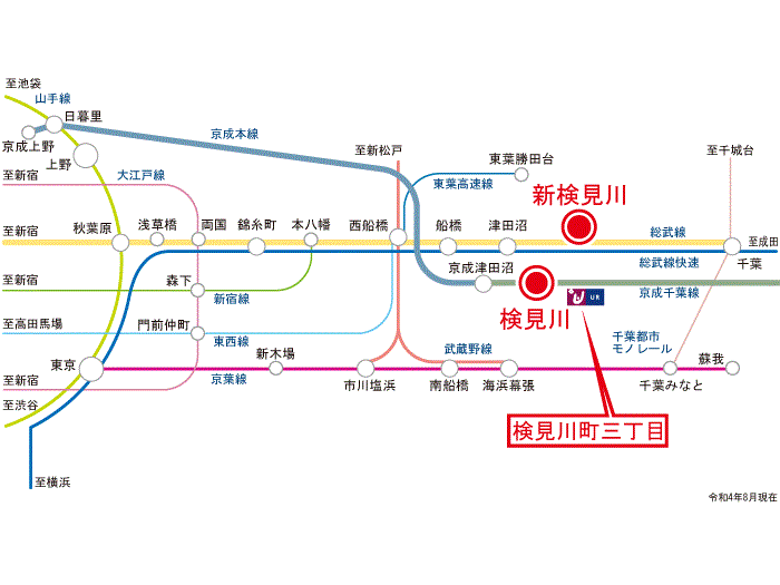 apartment 千葉市花見川区検見川町３－３０４－１

住棟配置図