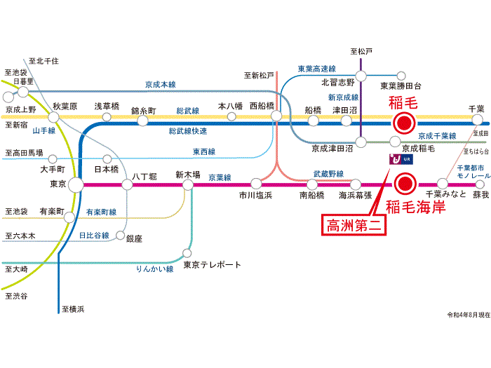 apartment 千葉市美浜区高洲4ほか

住棟配置図