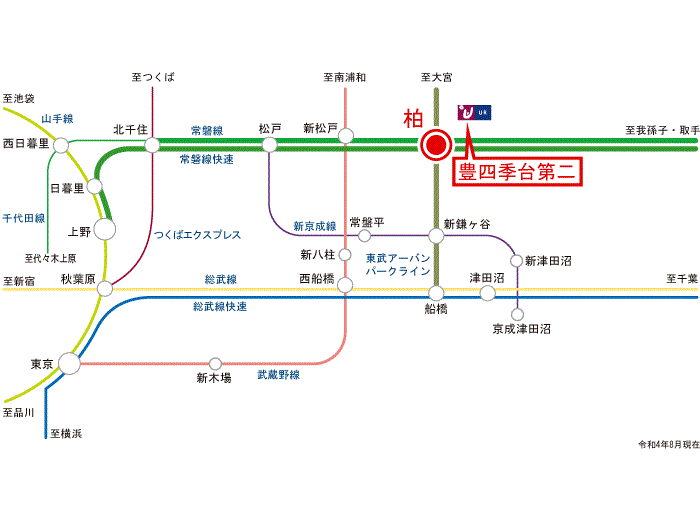 apartment 柏市豊四季台2-1

住棟配置図
