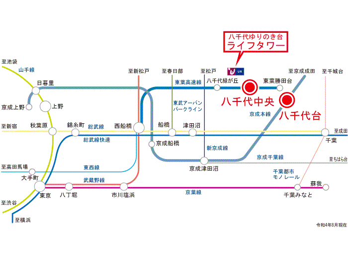 apartment 八千代市ゆりのき台4-5ほか

住棟配置図