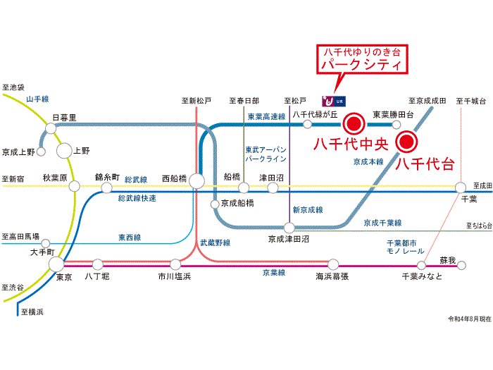 apartment 八千代市ゆりのき台3-7-1

住棟配置図