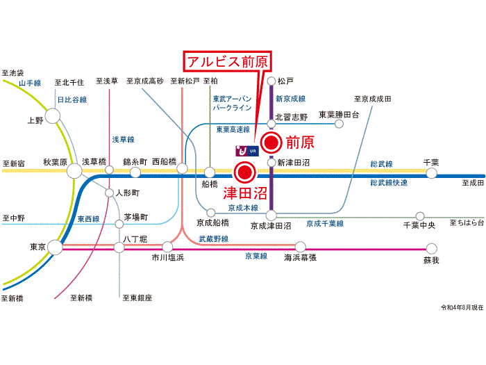 apartment 船橋市前原西6-1

住棟配置図
