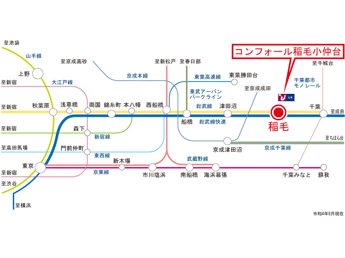 apartment 千葉市稲毛区小仲台3-14

住棟配置図