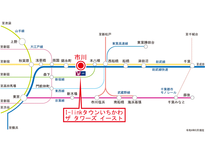 apartment 市川市市川南1-1-1

住棟配置図