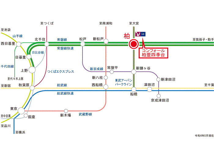 apartment 柏市豊四季台3-1

住棟配置図