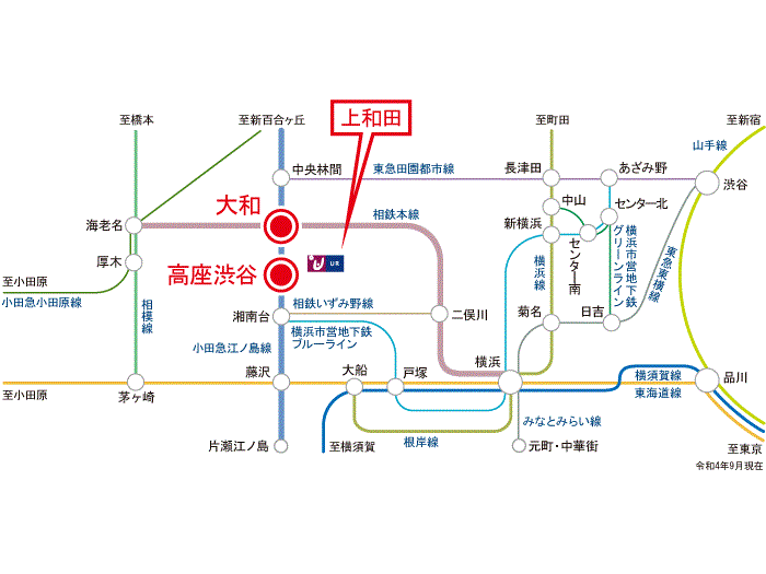 apartment 大和市上和田2412

住棟配置図