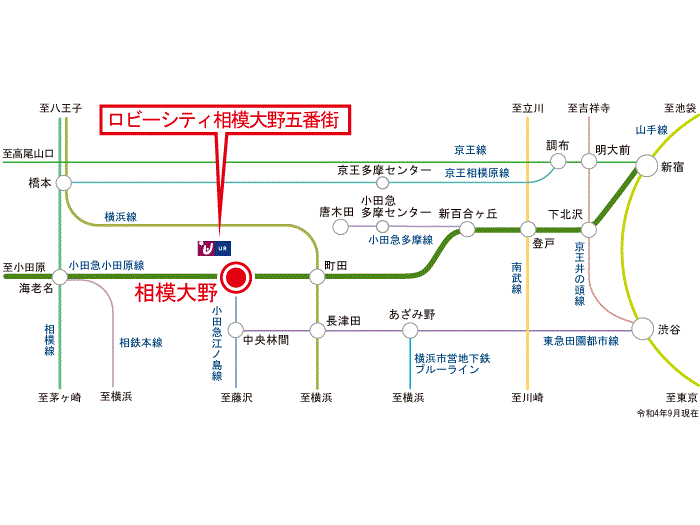 apartment 相模原市南区相模大野4-5

住棟配置図