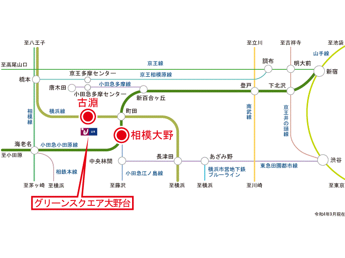 apartment 相模原市南区大野台6-5

住棟配置図