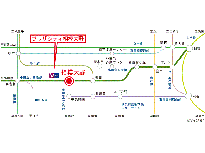 apartment 相模原市南区相模大野6-23

住棟配置図
