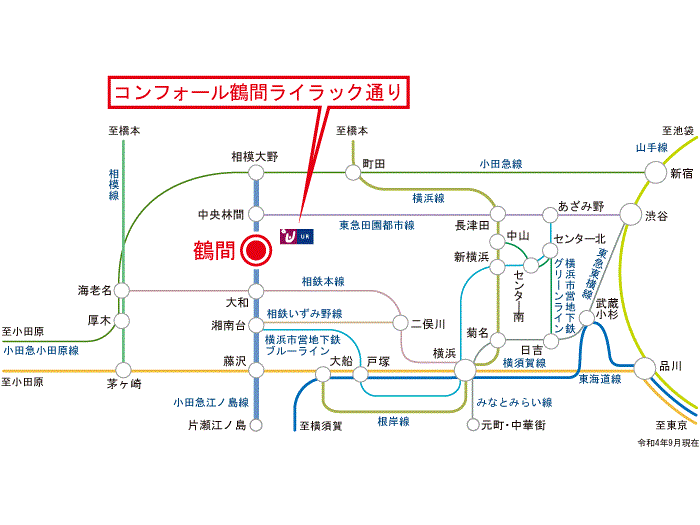 apartment 大和市下鶴間2777-5

住棟配置図